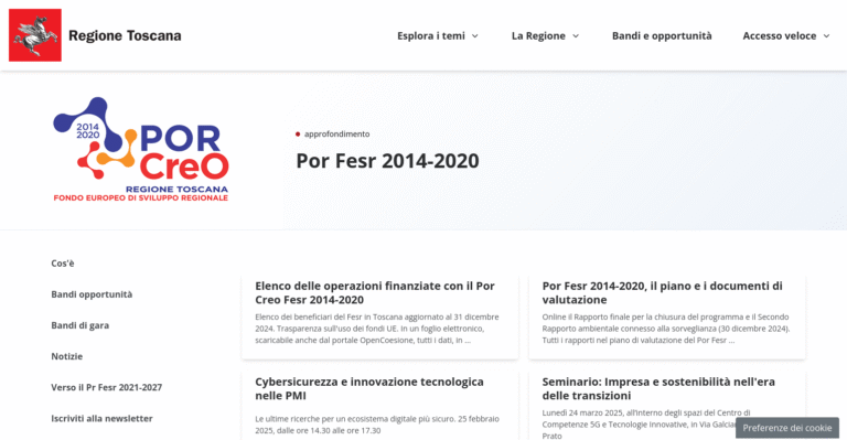 Scopri di più sull'articolo Il POR – Piano Operativo Regionale CReO