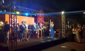 Ieri sera in piazza dell’Unione Europea a Montelupo…