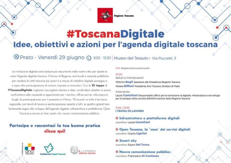 Scopri di più sull'articolo Dieci tappe per costruire insieme la Toscana del futuro:…