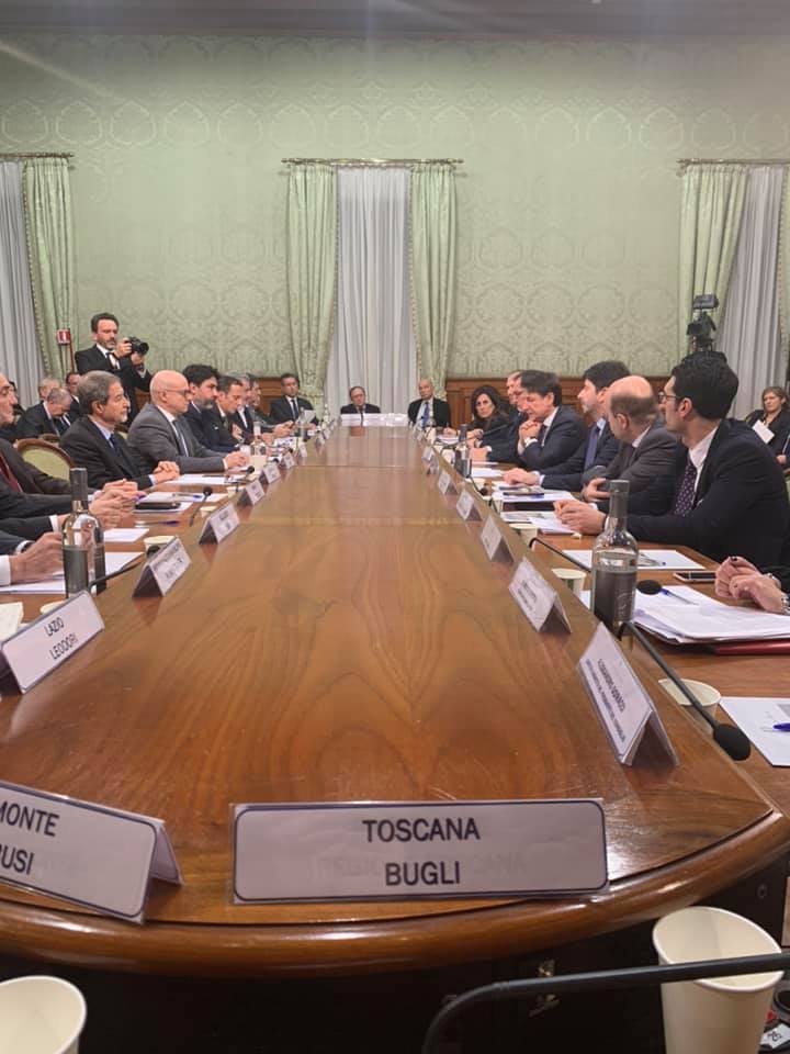 Scopri di più sull'articolo Oggi a Palazzo Chigi per la Conferenza Stato Regioni con il…