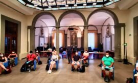 I ragazzi che stanno facendo un campo di lavoro organizzato…
