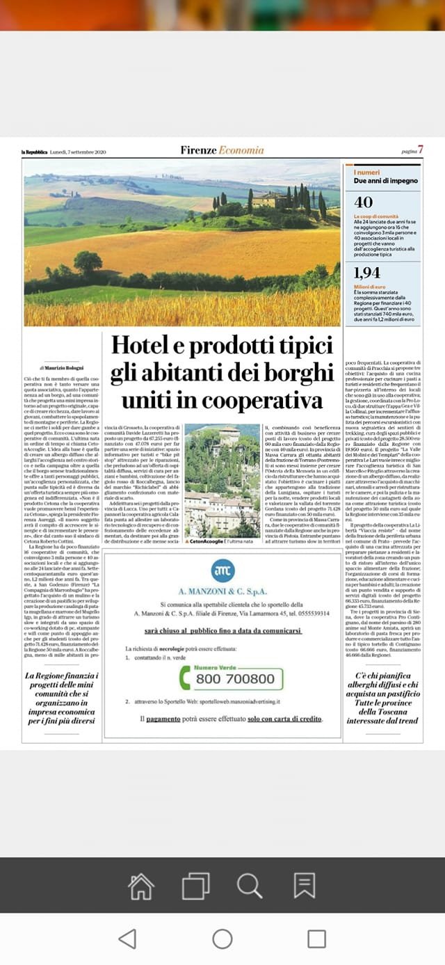 Scopri di più sull'articolo Anche oggi i giornali parlano di noi e su questa bella…