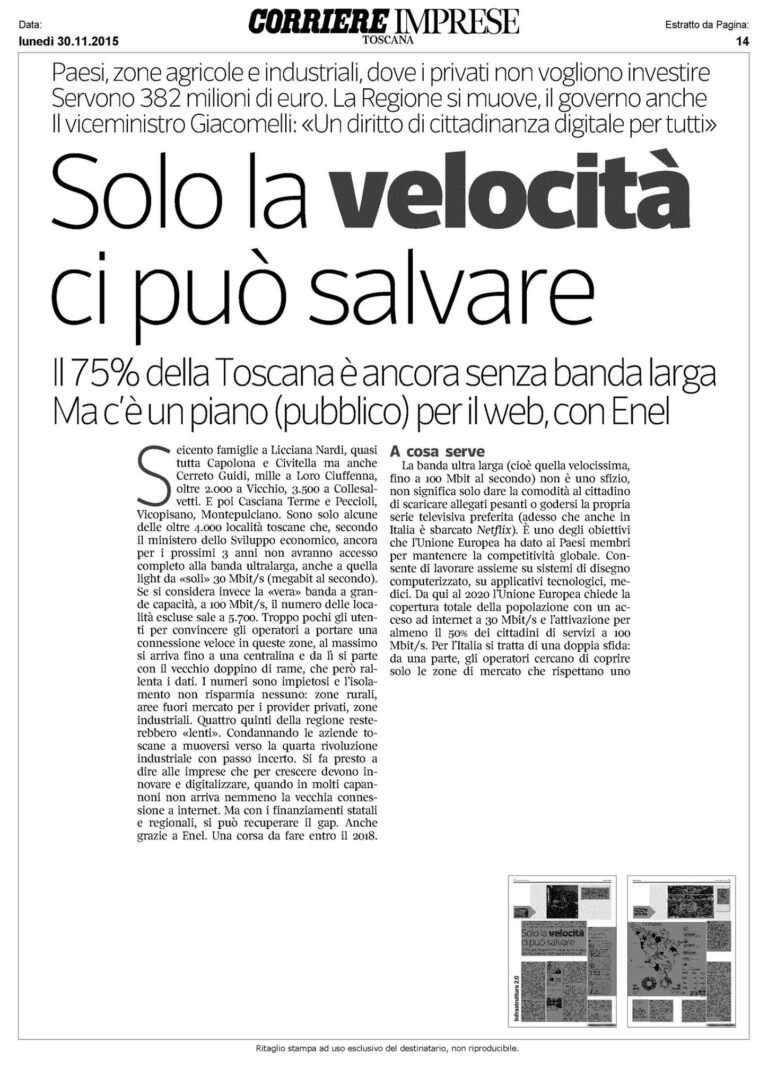 Scopri di più sull'articolo Oggi sul Corriere Imprese Toscana del #corsera un…